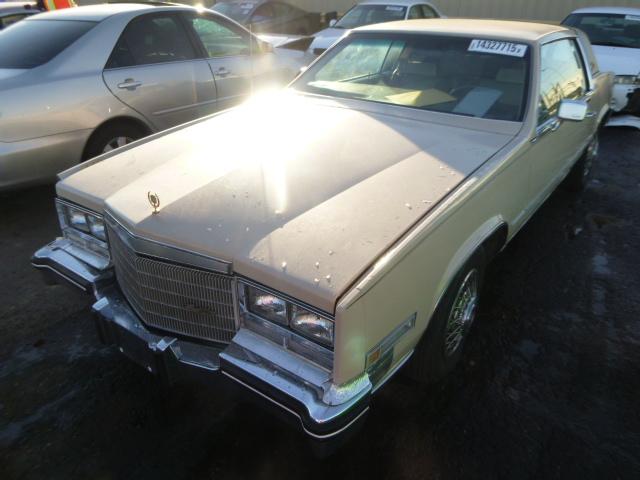 1G6EL5785FE666792 - 1985 CADILLAC ELDORADO CREAM photo 2