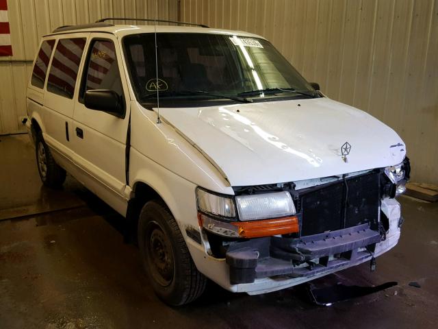 2B4GH2536RR601127 - 1994 DODGE CARAVAN WHITE photo 1