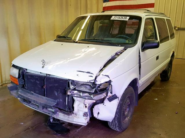 2B4GH2536RR601127 - 1994 DODGE CARAVAN WHITE photo 2