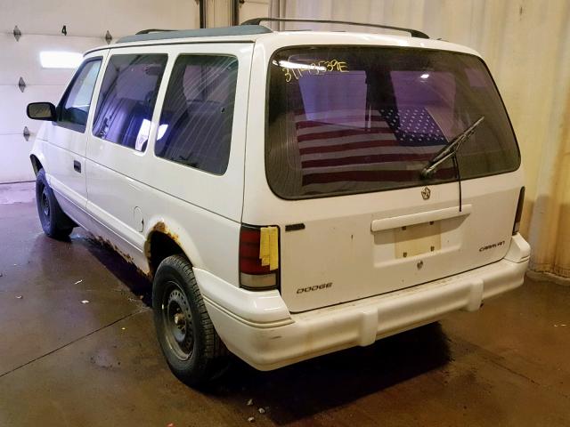 2B4GH2536RR601127 - 1994 DODGE CARAVAN WHITE photo 3