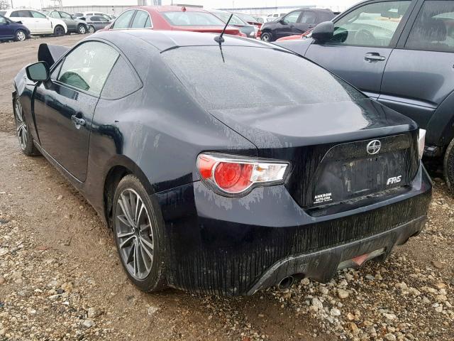 JF1ZNAA18D1700151 - 2013 TOYOTA SCION FR-S BLACK photo 3