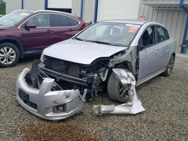 3N1BB6AP6BL644855 - 2011 NISSAN SENTRA SE- SILVER photo 2