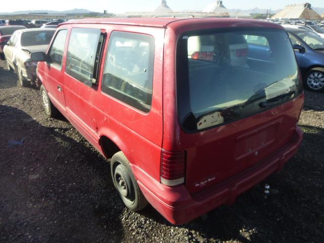 2P4FH25K0SR223362 - 1995 PLYMOUTH VOYAGER RED photo 3