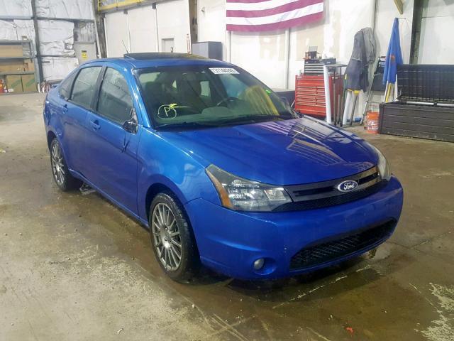 1FAHP3GN4BW135442 - 2011 FORD FOCUS SES BLUE photo 1