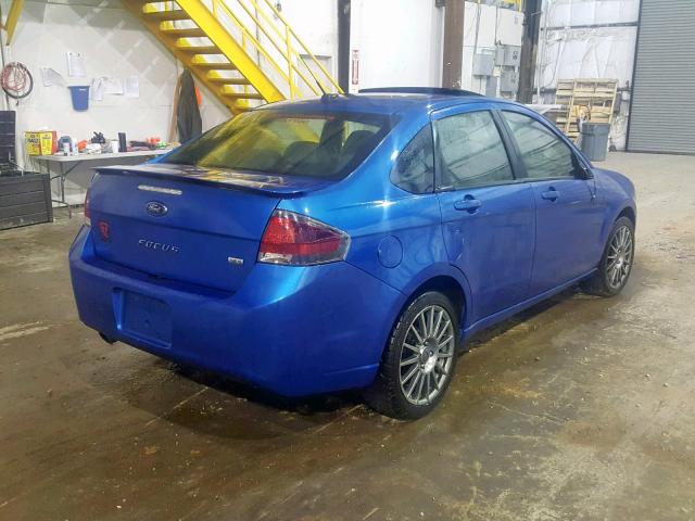 1FAHP3GN4BW135442 - 2011 FORD FOCUS SES BLUE photo 4