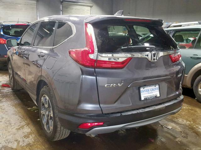 7FARW2H86JE104138 - 2018 HONDA CR-V EXL GRAY photo 3