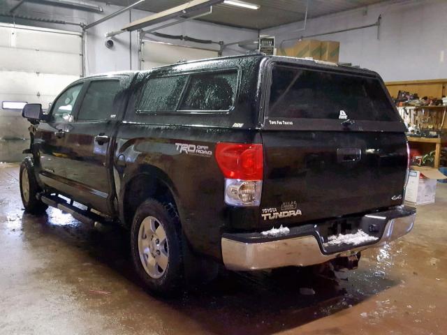 5TFDV54108X067736 - 2008 TOYOTA TUNDRA CRE BLACK photo 3