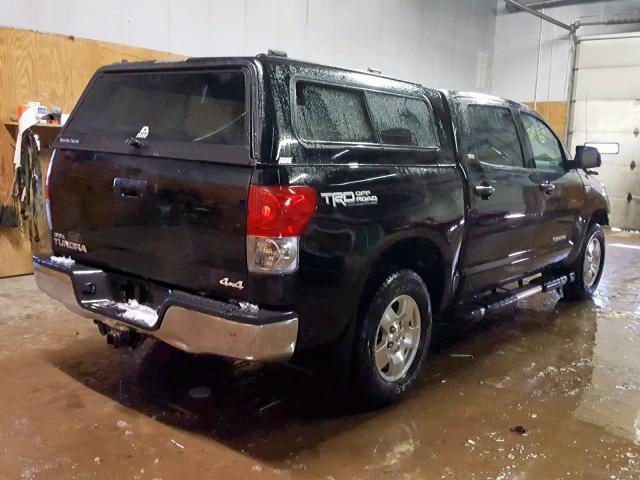 5TFDV54108X067736 - 2008 TOYOTA TUNDRA CRE BLACK photo 4