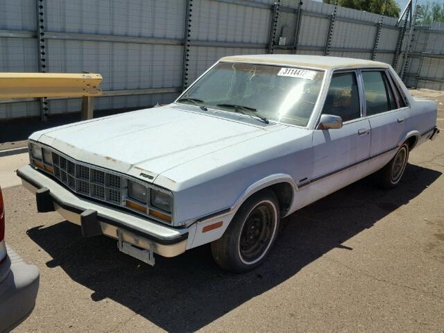 1FABP21B0CK147191 - 1982 FORD FAIRMONT BLUE photo 2