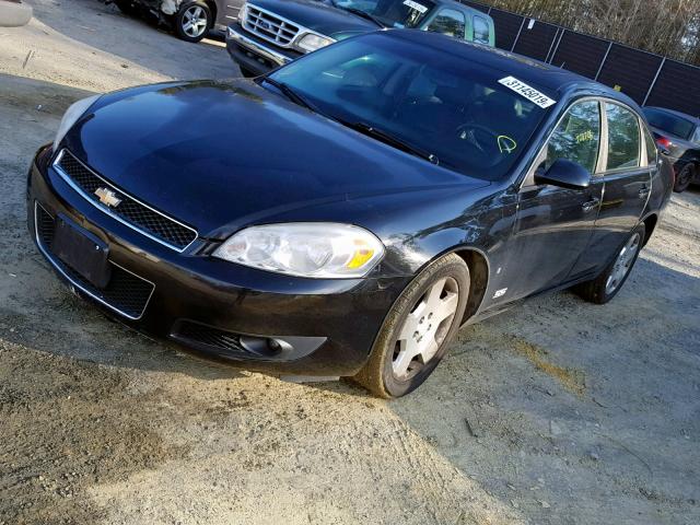 2G1WD58C681254203 - 2008 CHEVROLET IMPALA SUP 黑色 照片 2
