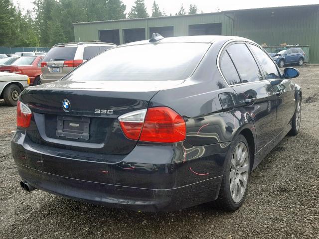 WBAVB33566KS36171 - 2006 BMW 330 I BLACK photo 4