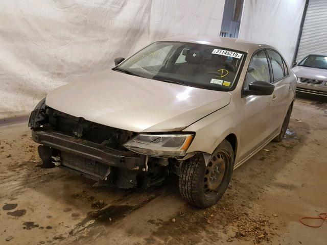 3VW2K7AJ7CM124994 - 2012 VOLKSWAGEN JETTA BASE TAN photo 2