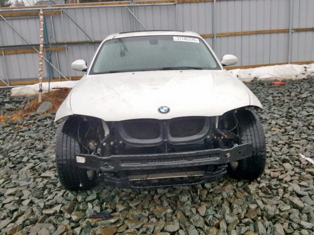 WBAUP73569VK76094 - 2009 BMW 128 I WHITE photo 9