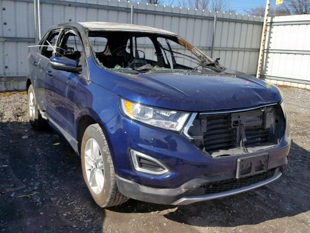 2FMPK4J93GBB09179 - 2016 FORD EDGE SEL BLUE photo 1