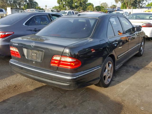 WDBJF65J21B192808 - 2001 MERCEDES-BENZ E 320 BLACK photo 4