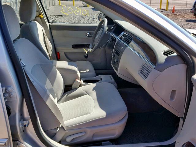 2G4WC582791210886 - 2009 BUICK LACROSSE C SILVER photo 5