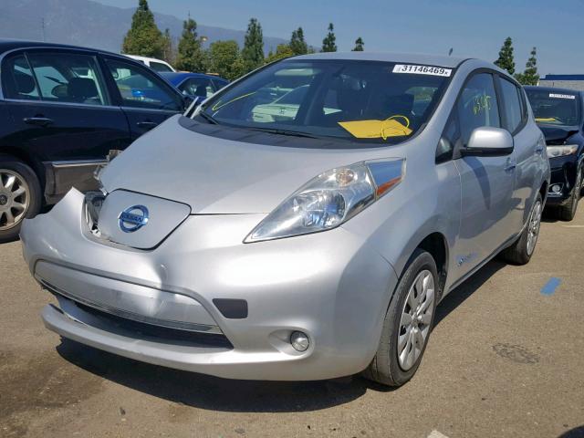 1N4AZ0CP5DC424738 - 2013 NISSAN LEAF S SILVER photo 2