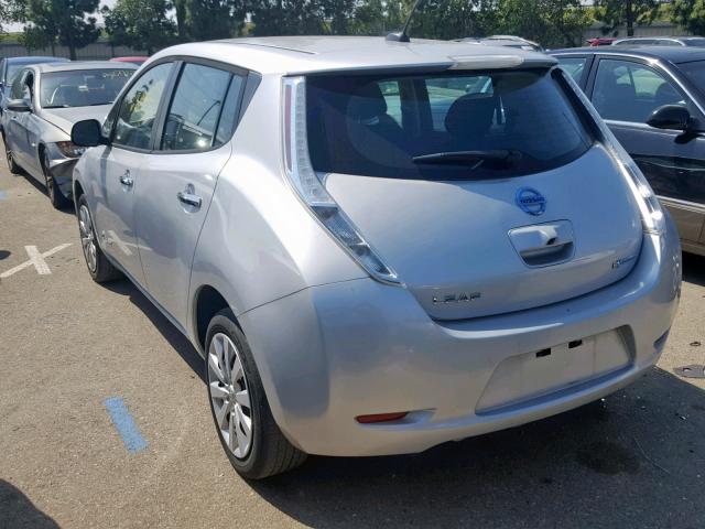 1N4AZ0CP5DC424738 - 2013 NISSAN LEAF S SILVER photo 3