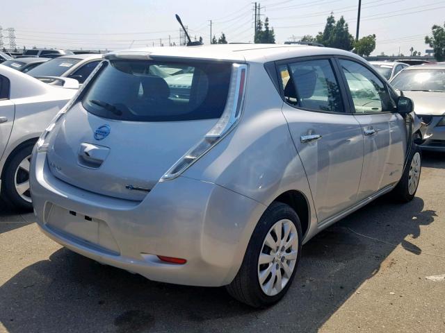 1N4AZ0CP5DC424738 - 2013 NISSAN LEAF S SILVER photo 4