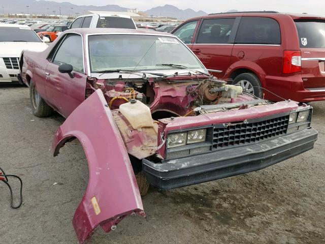 1GCCW80H7ER131218 - 1984 CHEVROLET EL CAMINO PURPLE photo 1