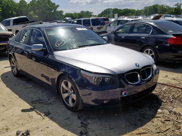 WBANE53586CK85451 - 2006 BMW 525 I BLUE photo 1