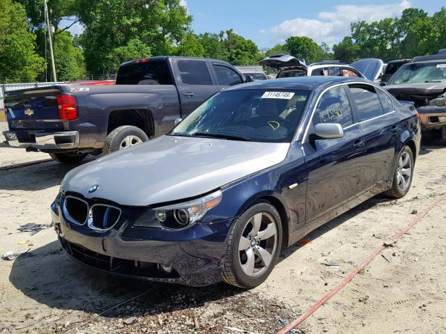 WBANE53586CK85451 - 2006 BMW 525 I BLUE photo 2