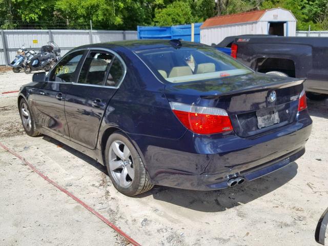 WBANE53586CK85451 - 2006 BMW 525 I BLUE photo 3