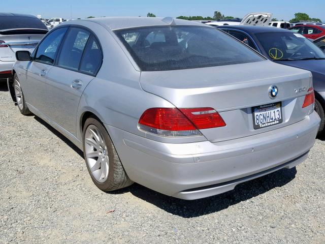 WBAHL835X6DT04905 - 2006 BMW 750 I SILVER photo 3