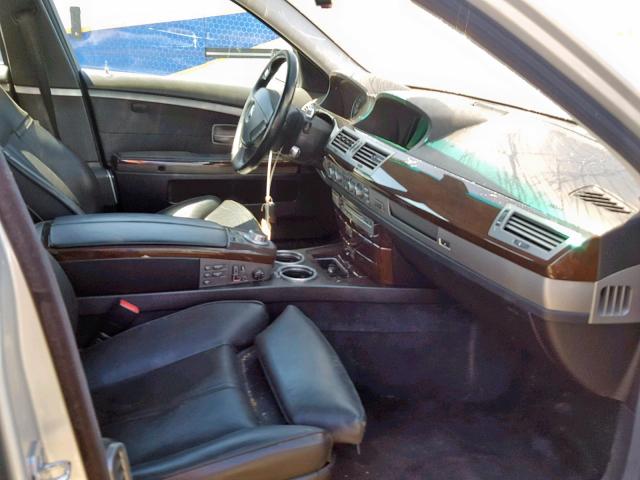 WBAHL835X6DT04905 - 2006 BMW 750 I SILVER photo 5