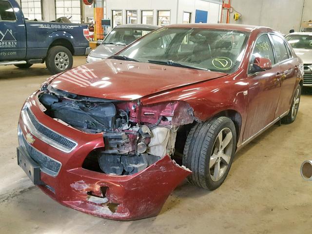 1G1ZJ57B98F161263 - 2008 CHEVROLET MALIBU 2LT MAROON photo 2