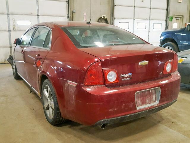 1G1ZJ57B98F161263 - 2008 CHEVROLET MALIBU 2LT MAROON photo 3