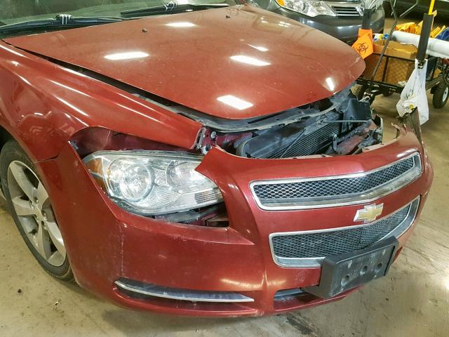 1G1ZJ57B98F161263 - 2008 CHEVROLET MALIBU 2LT MAROON photo 9