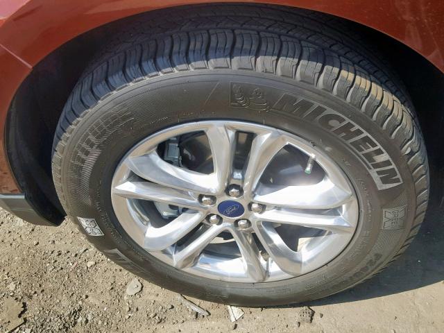 2FMPK3J86GBB94858 - 2016 FORD EDGE SEL BURGUNDY photo 9