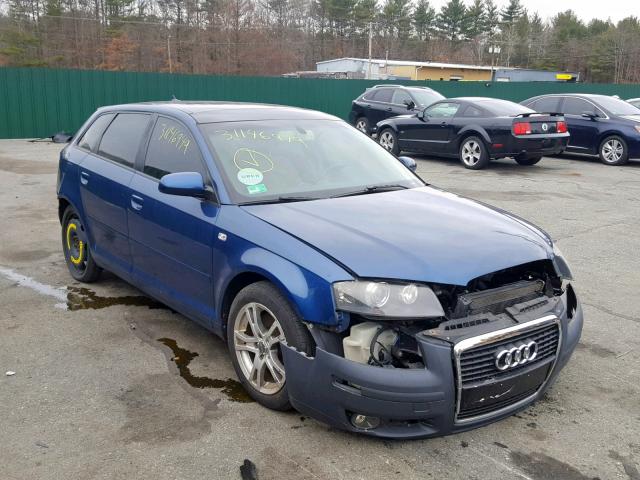 WAUKD98P67A077119 - 2007 AUDI A3 S-LINE BLUE photo 1