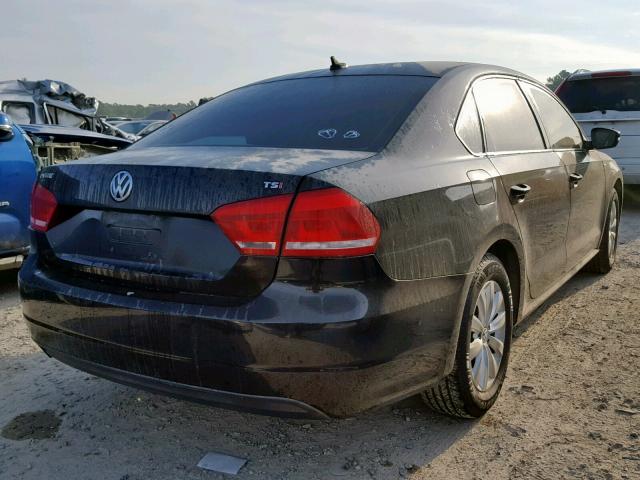 1VWAT7A32EC076366 - 2014 VOLKSWAGEN PASSAT S BLACK photo 4