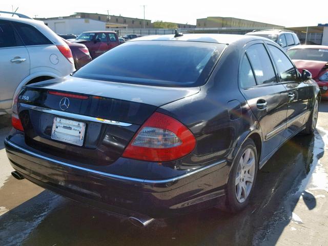 WDBUF56X39B398435 - 2009 MERCEDES-BENZ E 350 BLACK photo 4