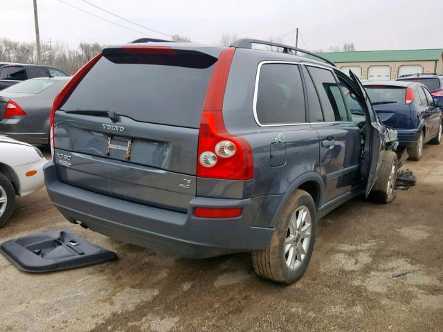 YV1CZ911151172144 - 2005 VOLVO XC90 T6 GRAY photo 4