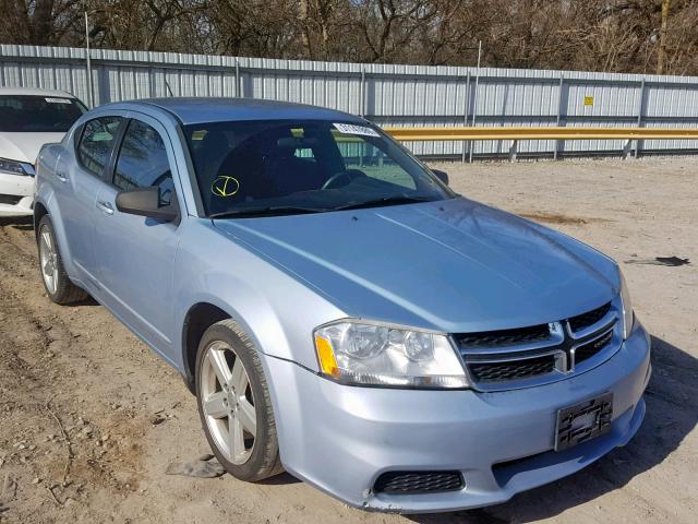 1C3CDZAB4DN642711 - 2013 DODGE AVENGER SE BLUE photo 1