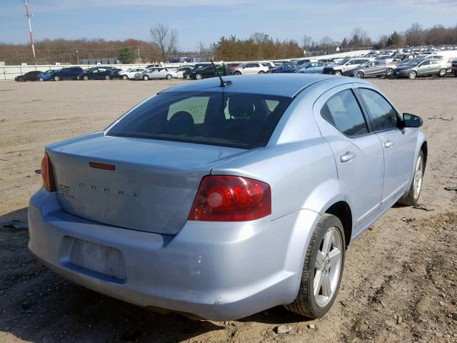 1C3CDZAB4DN642711 - 2013 DODGE AVENGER SE BLUE photo 4