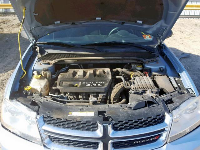 1C3CDZAB4DN642711 - 2013 DODGE AVENGER SE BLUE photo 7