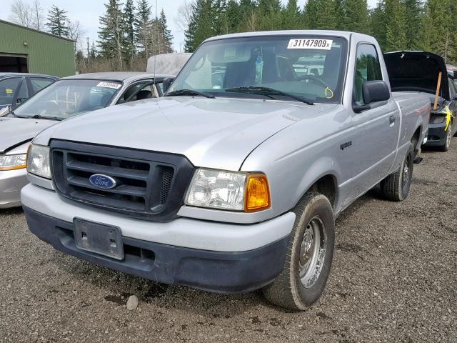 1FTYR10D04PB26079 - 2004 FORD RANGER SILVER photo 2