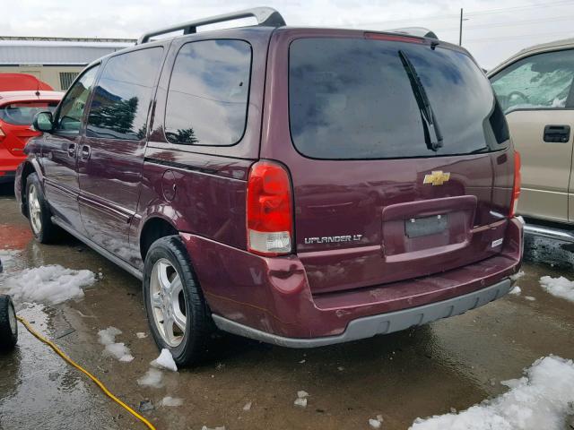 1GNDX33L26D174875 - 2006 CHEVROLET UPLANDER L 勃艮第红 照片 3