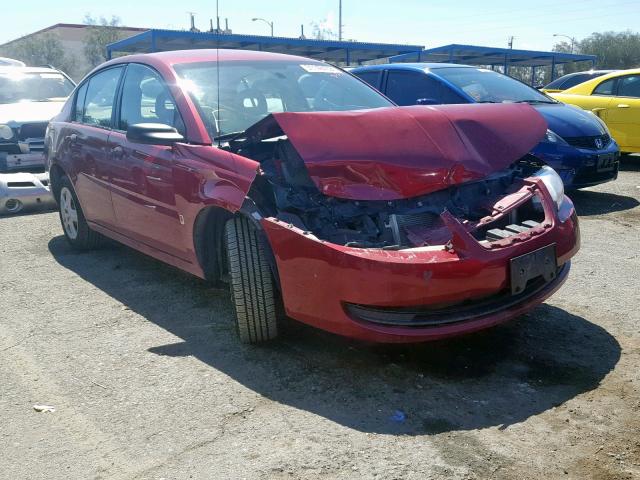 1G8AJ55F07Z165252 - 2007 SATURN ION LEVEL RED photo 1