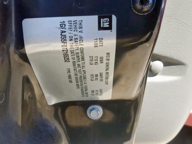 1G8AJ55F07Z165252 - 2007 SATURN ION LEVEL RED photo 10