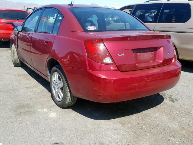 1G8AJ55F07Z165252 - 2007 SATURN ION LEVEL RED photo 3