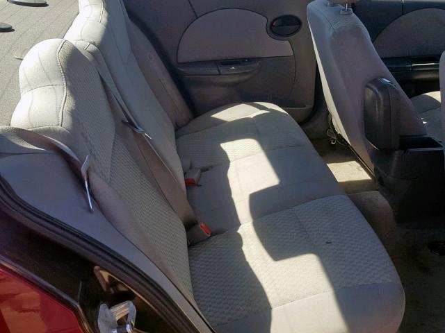 1G8AJ55F07Z165252 - 2007 SATURN ION LEVEL RED photo 6