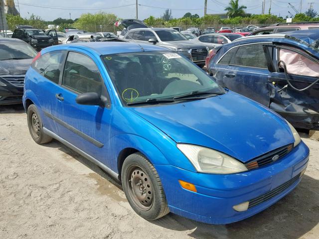 3FAFP31322R143069 - 2002 FORD FOCUS ZX3 BLUE photo 1