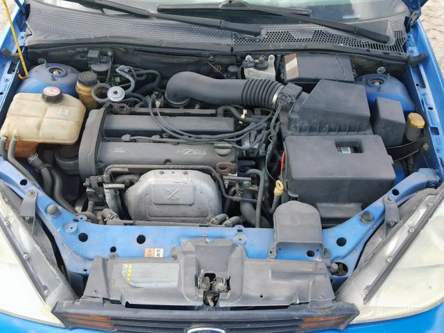 3FAFP31322R143069 - 2002 FORD FOCUS ZX3 BLUE photo 7