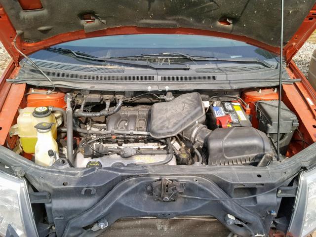 2FMDK38C97BB49247 - 2007 FORD EDGE SEL ORANGE photo 7