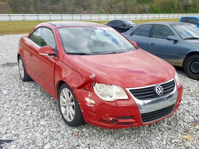 WVWFA71F97V045776 - 2007 VOLKSWAGEN EOS 2.0T L RED photo 1